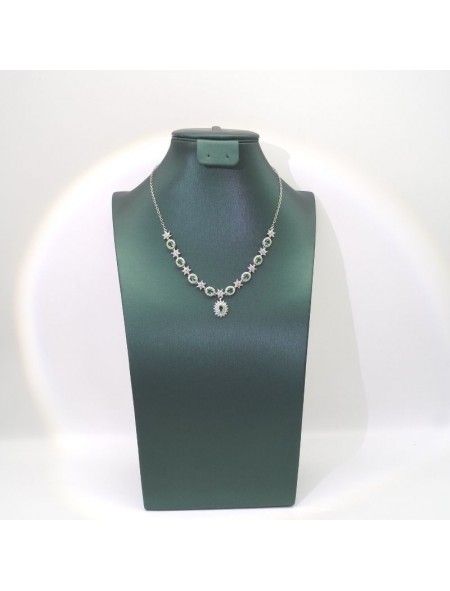 Natural emerald necklace