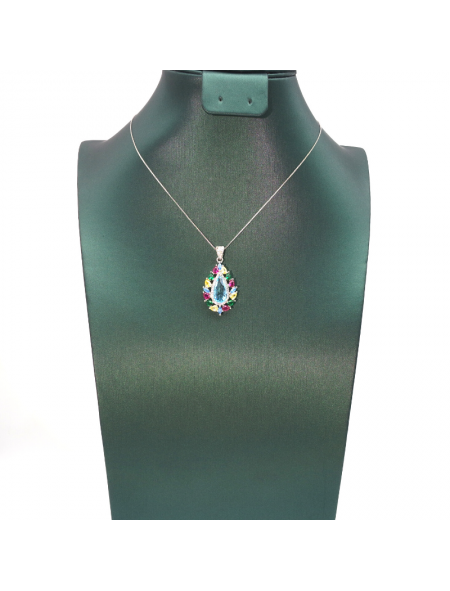 Water drop gem color Pendant