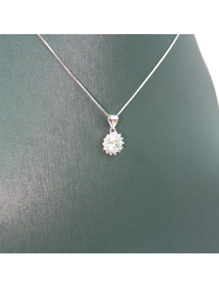 Round sunflower mosan Pendant